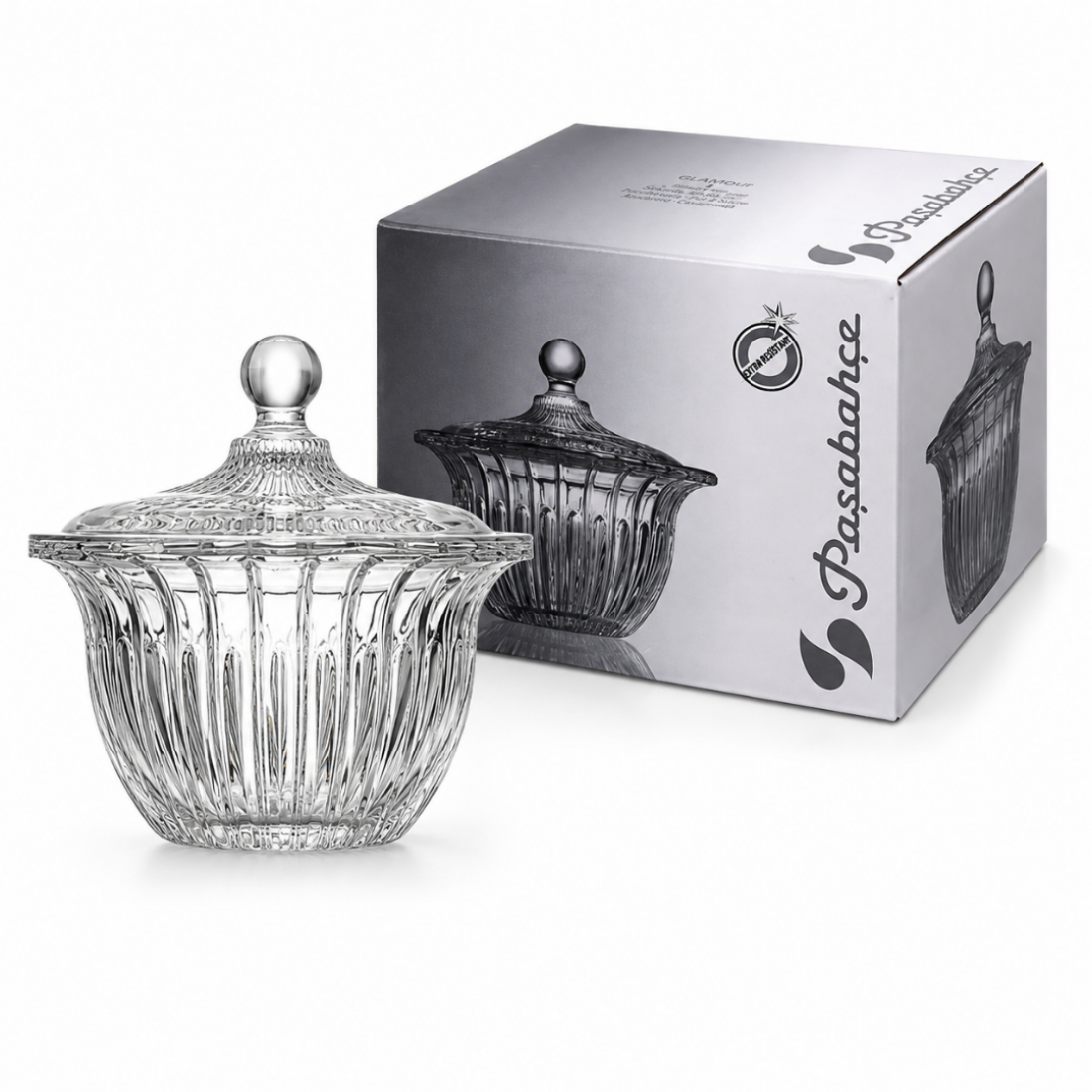 PAŞABAHÇE GLAMOUR KAPAKLI ŞEKERLİK 