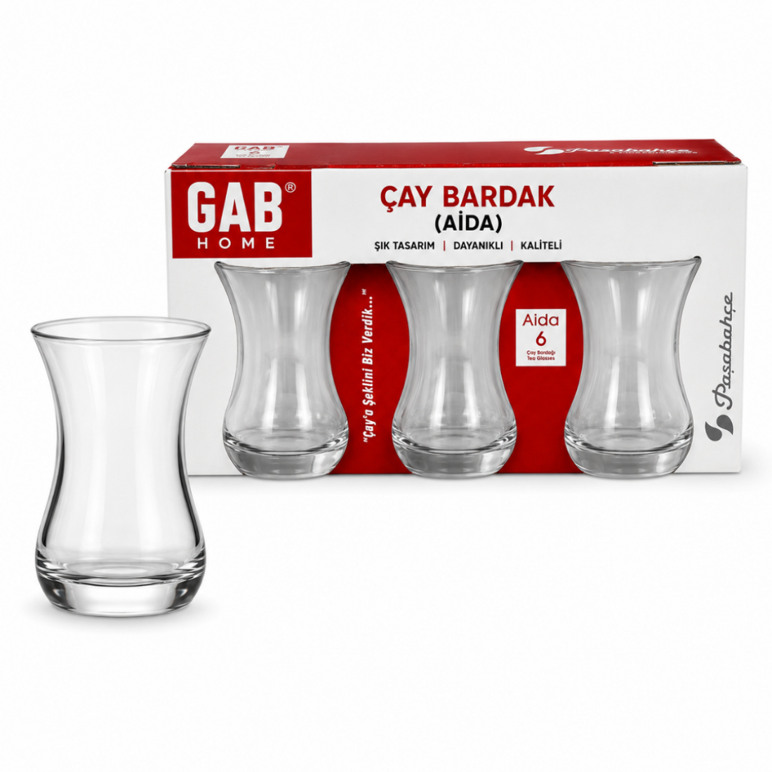 PAŞABAHÇE AİDA ÇAY BARDAĞI 