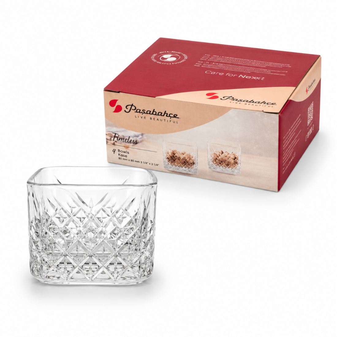 PAŞABAHÇE TIMELESS KARE KASE 
