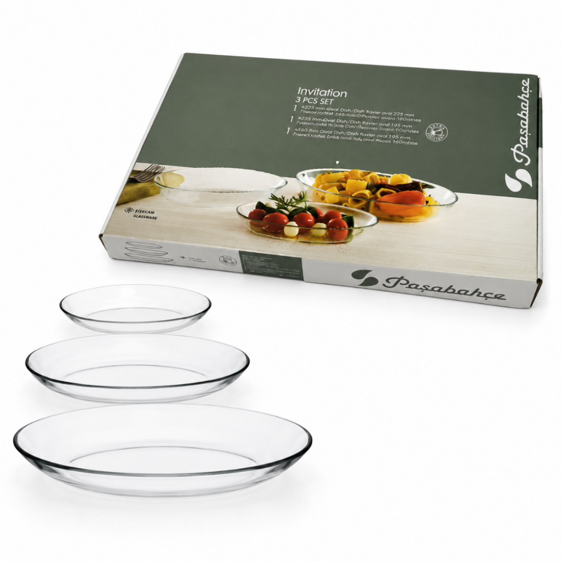 PAŞABAHÇE INVITATION KAYIK TABAK SET 