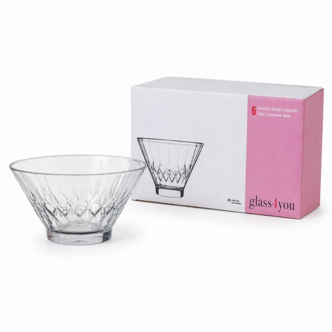 GLASS4YOU 170 CC VANİLLA CAM KASE 